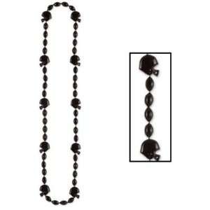  Beistle 50598 BK   Football Beads   36 Inches   Black 