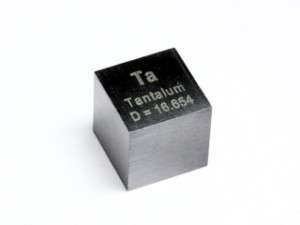 Tantalum density standard cube 10x10x10mm   16.65 grams  
