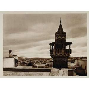  1924 Minaret Tunis Lehnert & Landrock Photogravure 