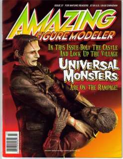   Modeler #27 Universal Monsters Frankenstein Wolfman The Mummy  