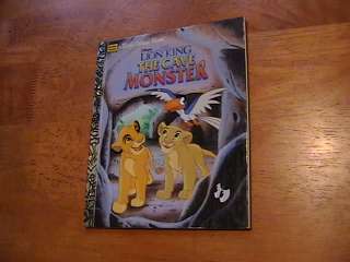   The Lion King The Cave Monster Little Golden Book Clean Like New 1996