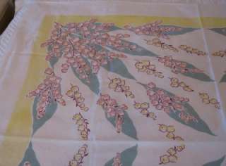 This auction is for a lovely vintage cotton tablecloth. It is a heavy 