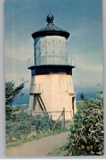Postcard~Cape Mears Lighthouse~Oregon OR Coast  