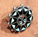 Zuni Native American Indian Multi Stone Bracelet/Ring  
