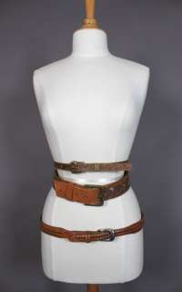 vintage 70s + 80s * Killer Lot of 17 Belts * Leather Suede Cloth 