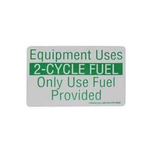  Centurion Inc MIX23 Equipment Uses 2 Cycle Decal