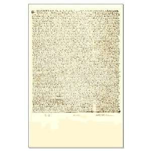  Genuine Copy Of The Magna Carta, Repaired/Restored 