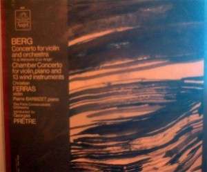 CHRISTIAN FERRAS/berg violin/ stereo 1964 lp  