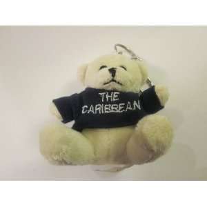  Caribbean Teddy Bear  Black Shirt With Keychain 