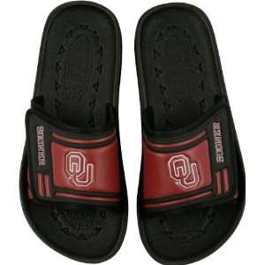  Oklahoma Sooners Black Slide Logo Sandals Sports 