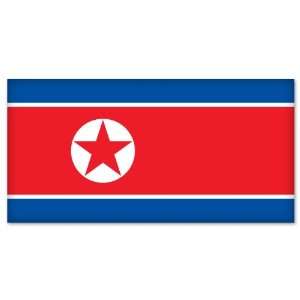  North Korea Korean Flag car bumper sticker 5 x 4 