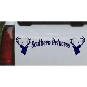 Southern Princess With Deer Hunting And Fishing Car Window Wall Laptop 