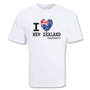  I Heart New Zealand Soccer T Shirt