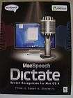 macspeech dictate speech recognition for mac os x new boxed 
