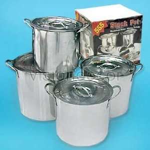  Stainless Steel Stock Pots w/Flat Lid Cookware Set