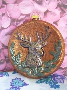 ST. NICHOLAS SQUARE FIRE AND ICE DEER ORNAMENT  