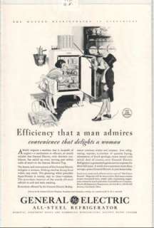 1931 GENERAL ELECTRIC ALL STEEL REFRIGERATOR AD  