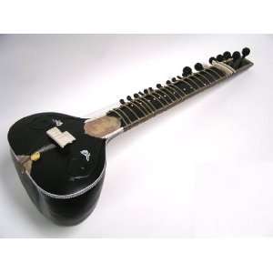   Standard Sitar, Single Toomba, Black   BLEMISHED Musical Instruments