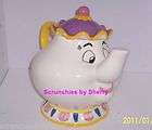 disney mrs potts ceramic cookie jar beauty the beast  