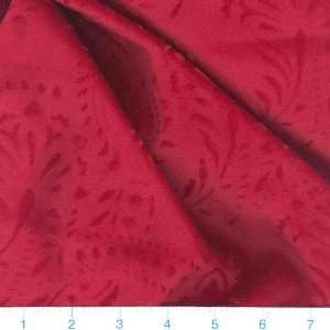    Wide Embossed Velour Red Fabric By The Yard Arts, Crafts & Sewing