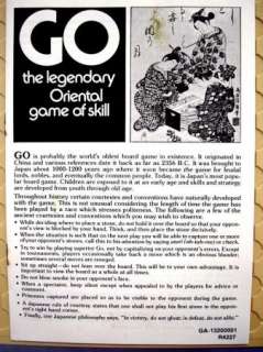 GO Legendary Oriental game Of Skill 1977 Avalon Hill  