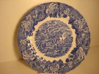 Wood & Sons English Scenery Blue Dinner Plate Enoch  