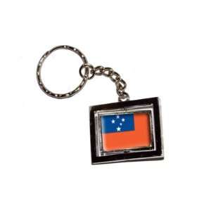Samoa Country Flag   New Keychain Ring