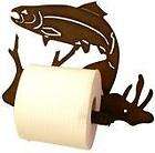 Trout Toilet Paper Holder Laser cut Metal Art by Wildlife Creations 