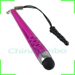   Dust Touch Screen Stylus Chrome Pen for apple iPhone 4S 4G 3GS  