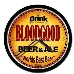  BLOODGOOD beer and ale cerveza wall clock 