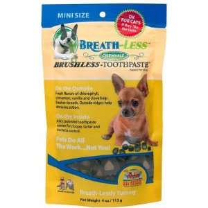  Breathless Brushless Toothpaste Mini Dog   4 oz (Quantity 