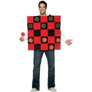 Lets Party By Rasta Imposta King Me Checker Board Adult Costume / Red 