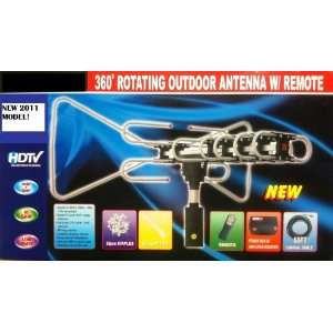  Outdoor Antenna UHF/VHF 360 Degree Rotation Remote Controlled HDTV 