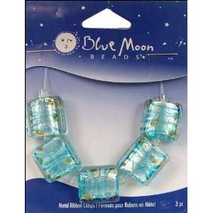  Blue Moon Beads   Art Glass   Jewelry Beads   Flat Square 