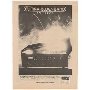  1973 Climax Blues Band FM/LIVE Album Promo Print Ad (Music 