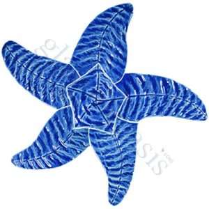  Baby Blue Starfish Pool Accents Blue Pool Glossy Ceramic 