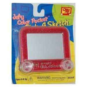  Jelly Color Pocket Etch a Sketch Toys & Games
