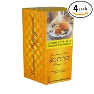 Cobblestone Kitchen Scone Mix, Lemon Poppyseed, 7.5 Ounce (Pack of 4 