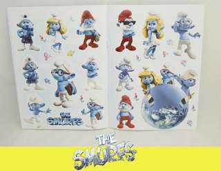 THE SMURFS SMURFETTE PAPA ACTIVITY WRITE COLORING COLOURING STICKER 