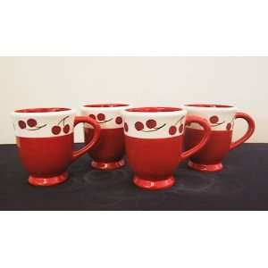  Ronnies Terramoto Ceramic, Set of 4 Coffee Mugs / Tea 