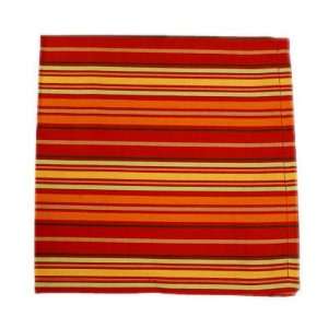  Bodrum Linens Tuscany Napkins, Pack Of 6   Red Stripes 