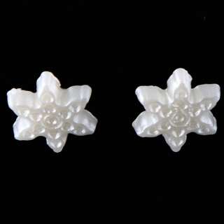 wholesale lot 12 pairs 0.3in shell star earring studs silver plated 