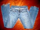  Rio  DISTRESSED LOW BOOT Womens jeans sz 26 LONG *1 Day Shipped