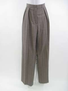 BILL BLASS Wool Plaid Blazer Pleated Pants Suit Sz S  