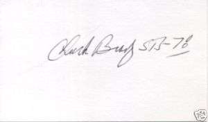 Charles E. Brady NASA Astronaut STS Signed Autograph  