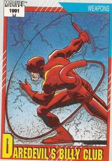 1991 Marvel Universe Card #129 DAREDEVILS BILLY CLUB  