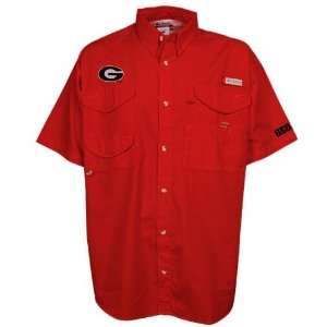  Georgia Bulldogs Red Bonehead Short Sleeve Shirt