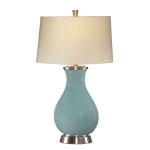  Bonte Table Lamp Blue Ceramic   Bassett Mirror L2327T 