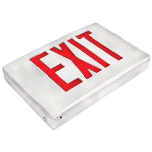 LED   Die Cast Aluminum Exit Sign   AC Only (No Battery)   Exitronix 