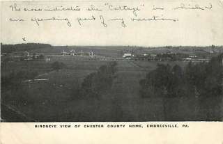 PA EMBREEVILLE CHESTER COUNTY HOME BIRDS EYE VIEW R45673  